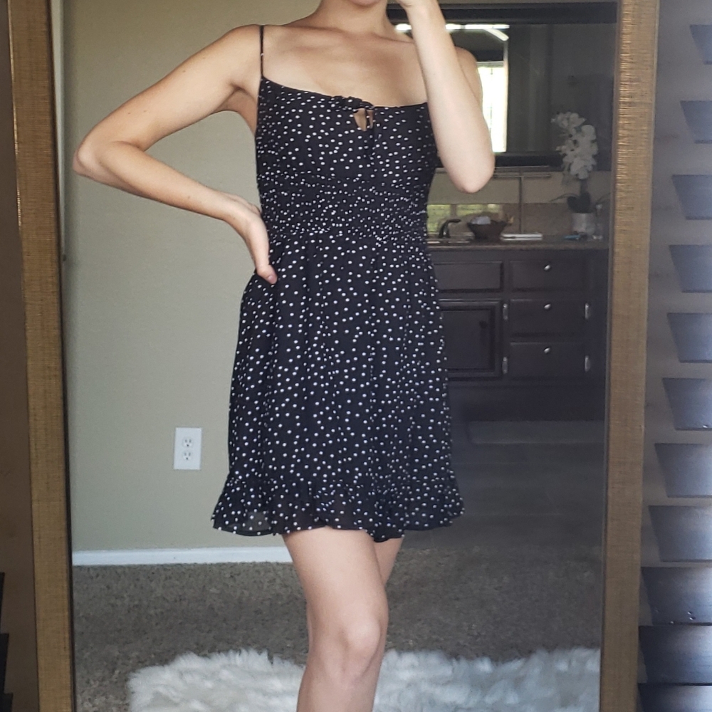 Polka dot mini dress (new condition!)